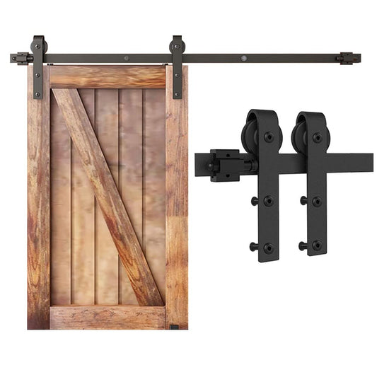 2.5FT/76.3cm Mini Schiebetür-Hardware-Kit für Eintürige TV-Ständer, Kleiner Kleiderschrank (Keine Schranktür)