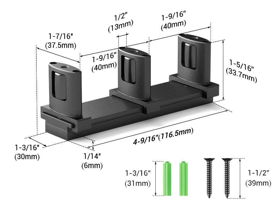 Siding Closet Door Floor Guide,Barn Door Guide for Bottom,Adjustable Bypass Door Floor Guide 3-Roller Design,Black(1PCS)