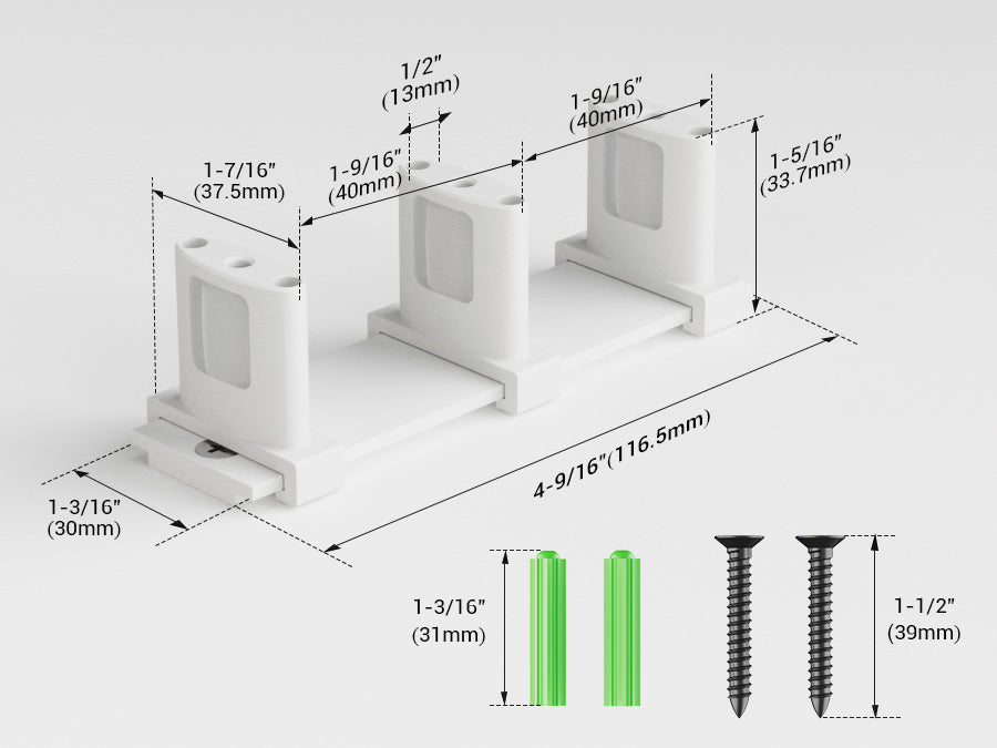 BONIKLUBA Siding Closet Door Floor Guide,Barn Door Guide for Bottom,Adjustable Bypass Door Floor Guide 3-Roller Design,White（1PCS）