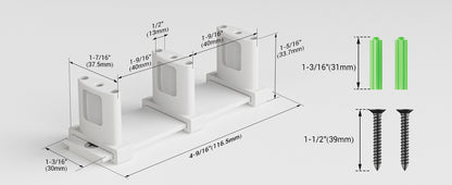 BONIKLUBA Siding Closet Door Floor Guide,Barn Door Guide for Bottom,Adjustable Bypass Door Floor Guide 3-Roller Design,White（1PCS）