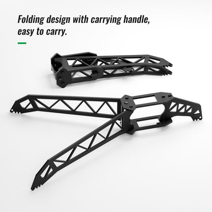 Steel Target Stand Base, Dueling Tree Target Stands for Shooting Range, 2x4 Targets Stand Suitable for 2x4 Wooden-Post, Easy to Carry and Assemble