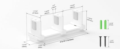 Siding Closet Door Floor Guide,Barn Door Guide for Bottom,Adjustable Bypass Door Floor Guide 3-Roller Design,White（1PCS）