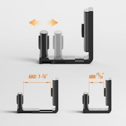 底のためのスライディングバーンドア床ガイド、調節可能なU形フラッシュフラットボトムデザイン、壁マウントバーンドアガイド、マットブラック、1Pcs