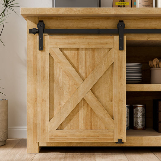 BONIKLUBA Super Mini Cabinet Small Sliding Double Barn Door Hardware Track Kit Apply for Storage Window TV Stand-Fit 12" Wide Door Panel-J Shape Hanger