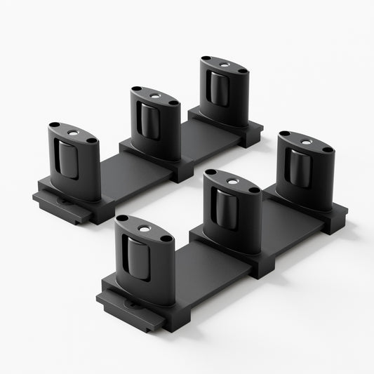 BONIKLUBA Siding Closet Door Floor Guide,Barn Door Guide for Bottom,Adjustable Bypass Door Floor Guide 3-Roller Design,Black（2PCS）