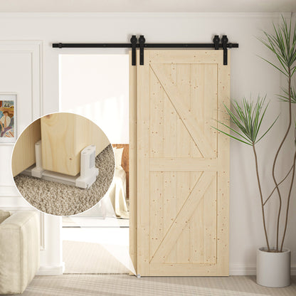 Siding Closet Door Floor Guide,Barn Door Guide for Bottom,Adjustable Bypass Door Floor Guide 3-Roller Design,White（1PCS）