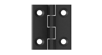 BONIKLUBA Door Hinges,Matte Black Coated Finish,Light Small Hinges for Bi Fold Door,Closet Door,Barn Door Use(4 Pack)