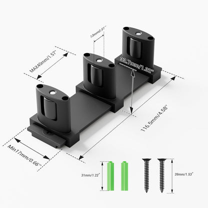 BONIKLUBA Siding Closet Door Floor Guide,Barn Door Guide for Bottom,Adjustable Bypass Door Floor Guide 3-Roller Design,Black