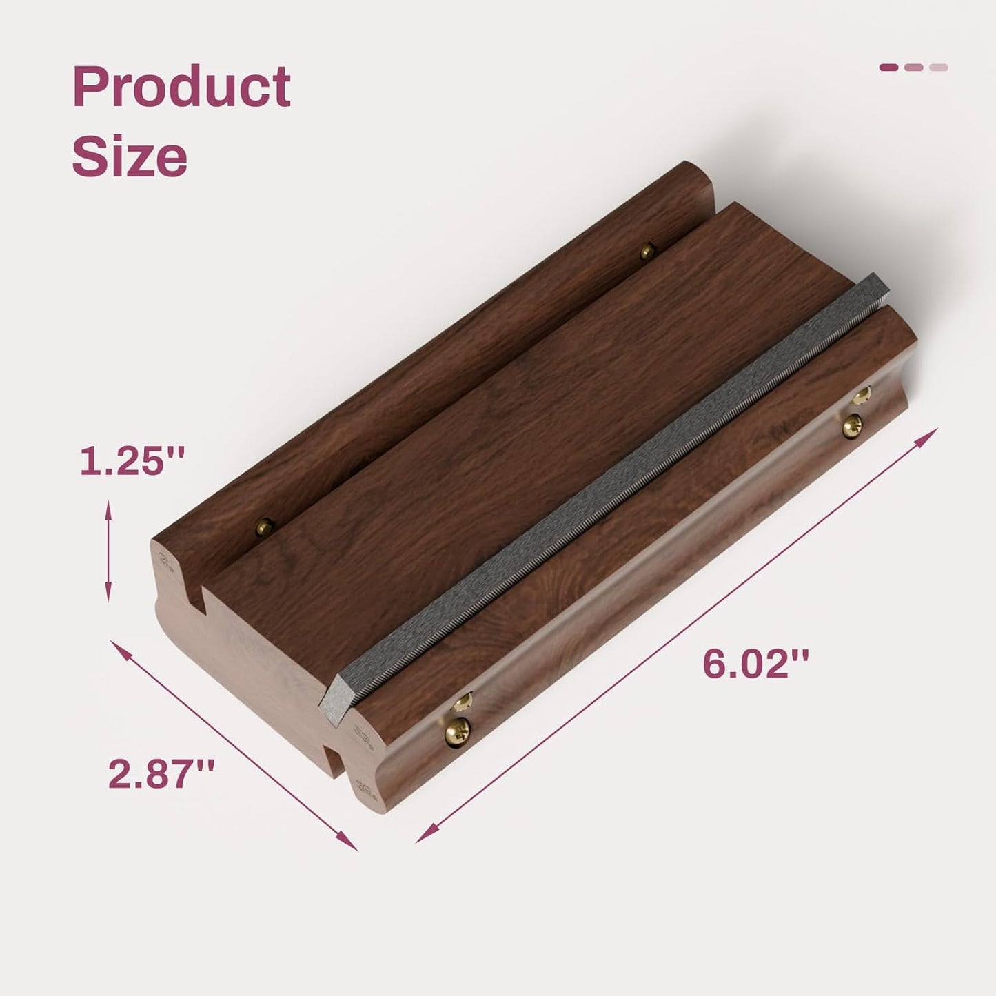 BONIKLUBA Guitar Fret End Beveling File,3 in 1 Guitar Bass Fret End Dressing,3/23/35 Degree Guitar Fret Crowning End Bevel File Tools