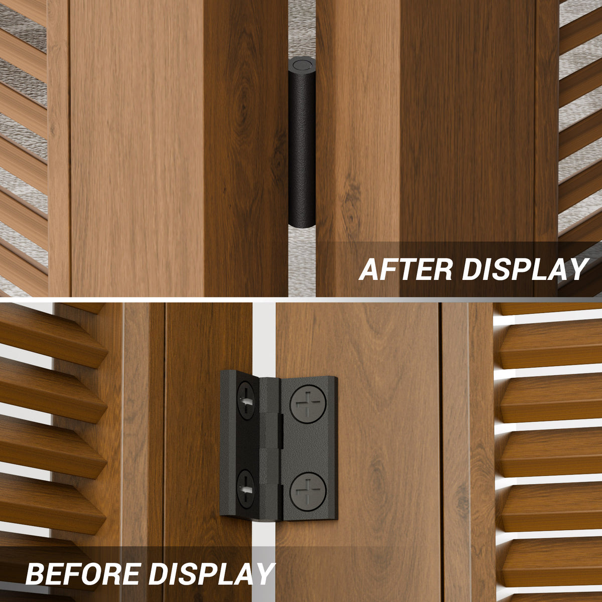 BONIKLUBA Door Hinges,Matte Black Coated Finish,Light Small Hinges for Bi Fold Door,Closet Door,Barn Door Use(4 Pack)