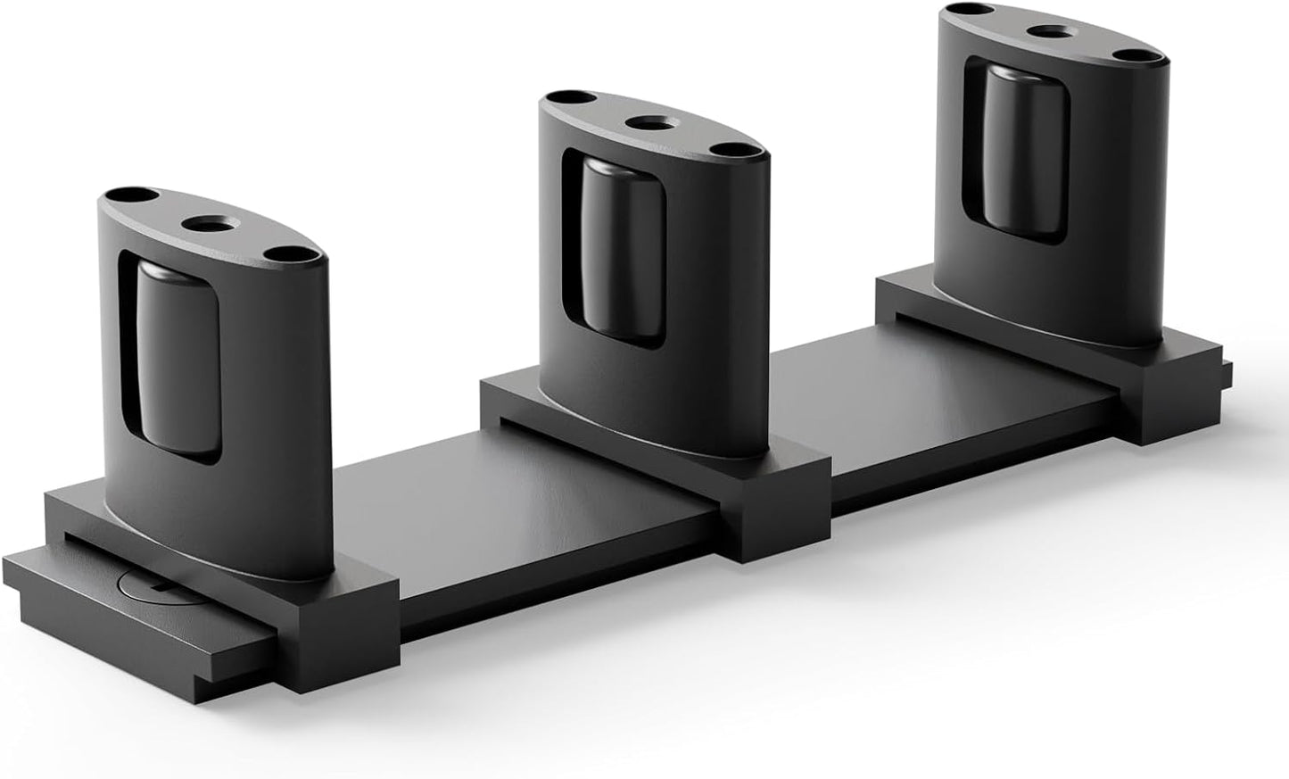 BONIKLUBA Siding Closet Door Floor Guide,Barn Door Guide for Bottom,Adjustable Bypass Door Floor Guide 3-Roller Design,Black