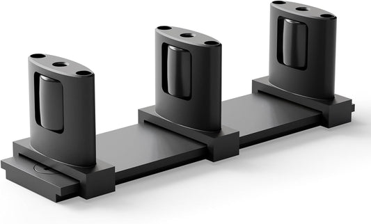 BONIKLUBA Siding Closet Door Floor Guide,Barn Door Guide for Bottom,Adjustable Bypass Door Floor Guide 3-Roller Design,Black