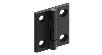 BONIKLUBA Door Hinges,Matte Black Coated Finish,Light Small Hinges for Bi Fold Door,Closet Door,Barn Door Use(4 Pack)