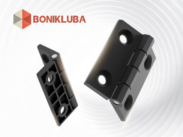 BONIKLUBA Door Hinges,Matte Black Coated Finish,Light Small Hinges for Bi Fold Door,Closet Door,Barn Door Use(4 Pack)