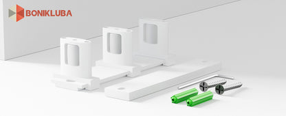 Siding Closet Door Floor Guide,Barn Door Guide for Bottom,Adjustable Bypass Door Floor Guide 3-Roller Design,White（1PCS）